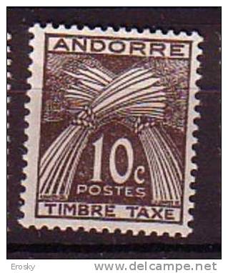 K2269 - ANDORRE FR. TAX Yv N°32 * - Unused Stamps