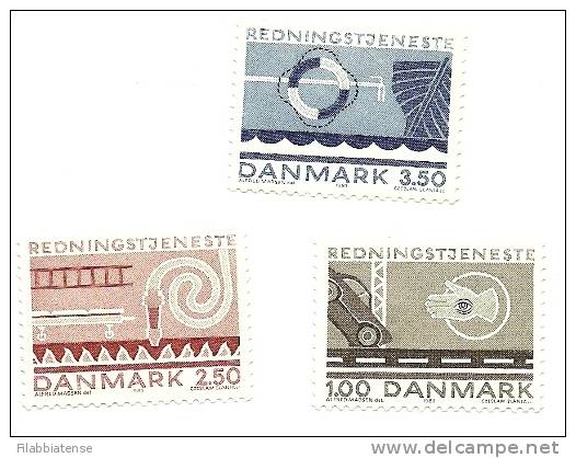 1983 - Danimarca 788/90 Servizi Di Salvataggio    ----- - Unused Stamps