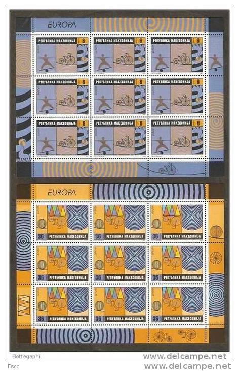 Mint Mint Stamps In Miniature Sheets  Europa CEPT Circus 2002 From Macedonia - 2002