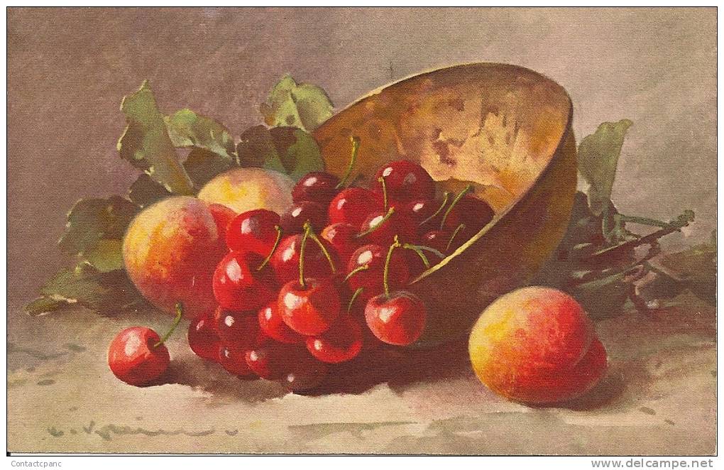 KLEIN  - Coupe De Fruits ( Pêches Et Cerises ) - Klein, Catharina