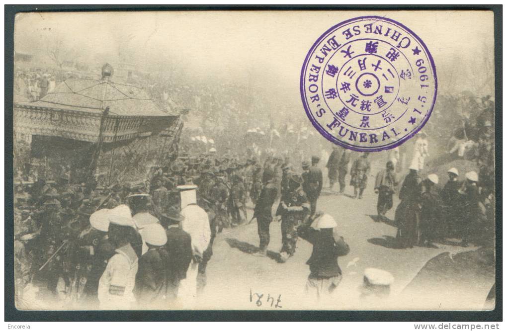 CHINA 4 Cent. Coiling Dragons Obl. Dc PEKING S/C.V. (Cortège + Sc Chinese Emperor´s Funeral 1-5-1909) Vers Tokyo (Japon/ - Briefe U. Dokumente