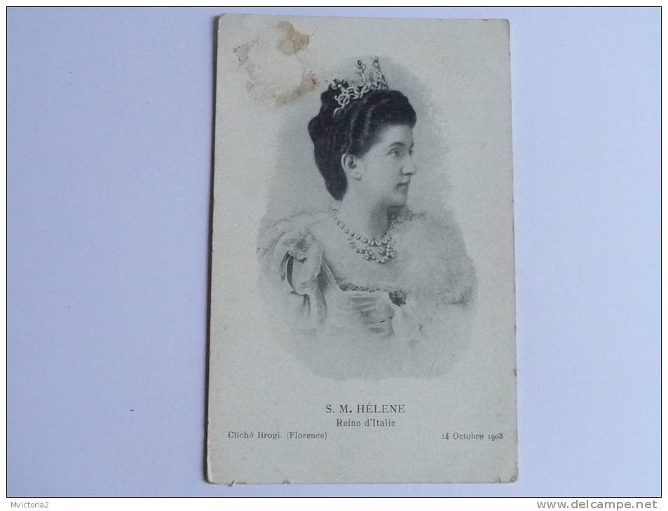 S.M HELENE, Reine D'ITALIE - Familles Royales