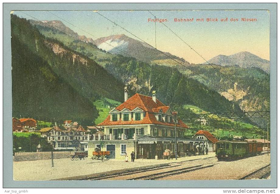 BE Frutigen Bahnhof 1930~ Foto Franco-Suisse #6621 - Frutigen