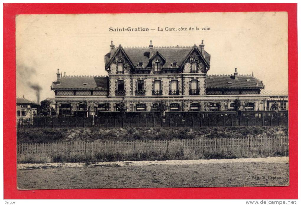 SAINT GRATIEN - La Gare, Côté De La Voie - Saint Gratien