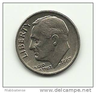 1967 - Stati Uniti 1 Dime     ------ - 1946-...: Roosevelt