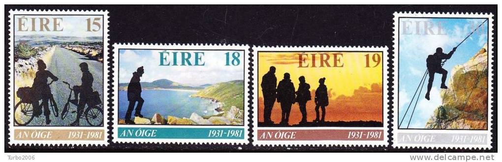IRELAND EIRE 1981 50 Years Youth Hostells In Ireland MNH Set Y&T 446 / 449 - Neufs