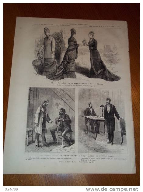 Le Journal Illustré N° 19 Du 5 05 1878 Exposition Universelle Gare Champ De Mars , Grand Aquarium , Illustrations Mode - 1850 - 1899