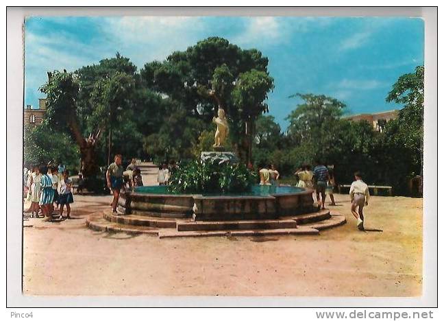 CALTANISSETTA VILLA AMEDEO CARTOLINA FORMATO GRANDE VIAGGIATA NEL 1965 - Caltanissetta