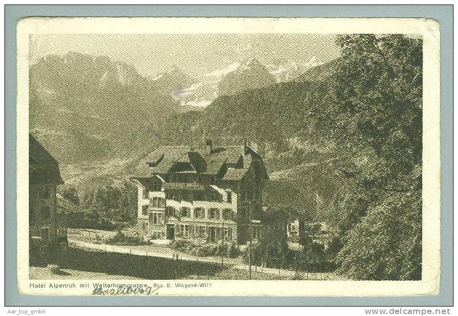 BE HASLIBERG Hotel Alpenruh 1925-07-01 Foto E.Goetz - Hasliberg