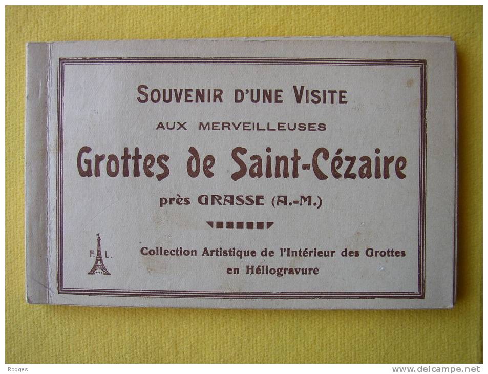 Dep 06 , Carnet De 10 Cpa ; Grottes De Saint Cézaire - Autres & Non Classés