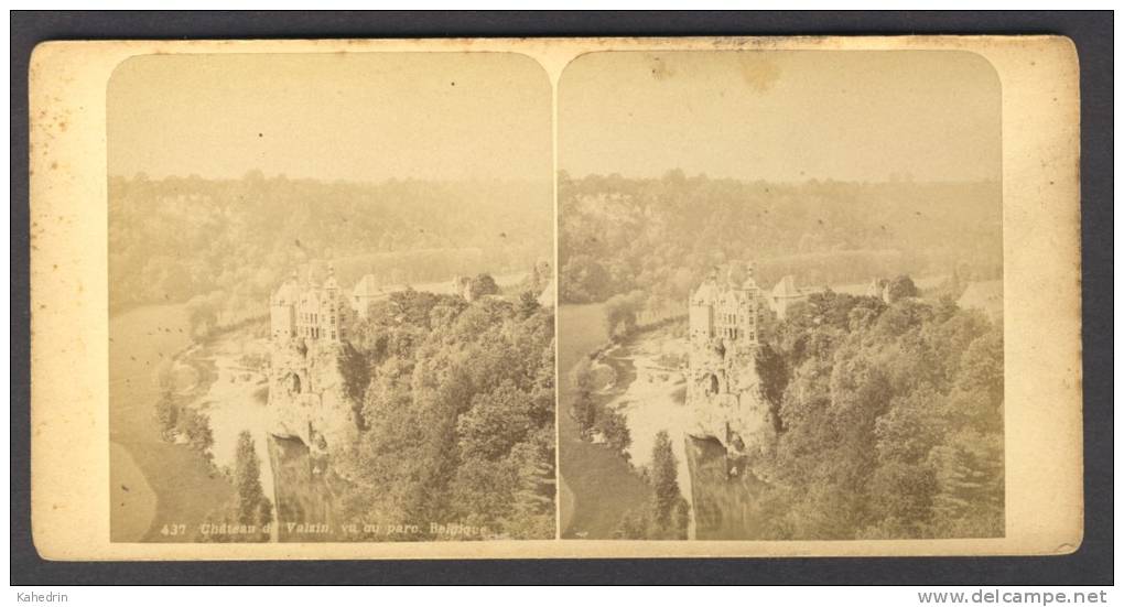 België / Belgique - Dinant ± 1890 - 1905 Chateau De Valzin - Stereo-Photographie