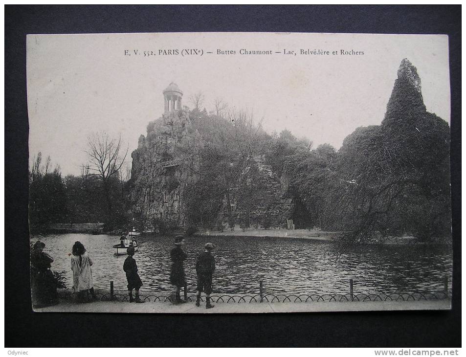 Paris(XIXe)-Buttes Chaumont-Lac,Belvedere Et Rochers - Ile-de-France