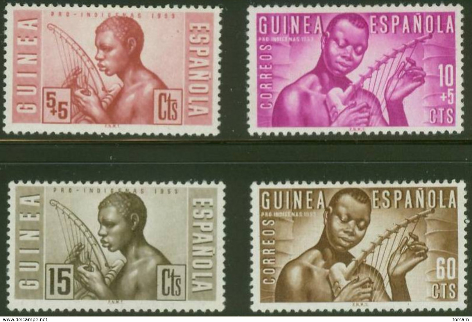 SPANISH GUINEA..1953..Michel # 286-289...MNH. - Spanish Guinea