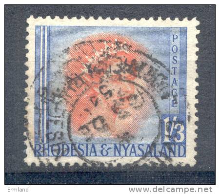 Rhodesia & Nyasaland 1954 - Michel Nr. 11 O - Rhodesia & Nyasaland (1954-1963)