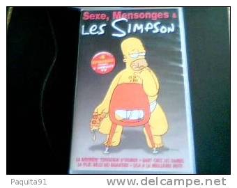 Cassette Vidéo Sexe Mensonges Et Les Simpsons En Parfait état 1999 - Cartoons