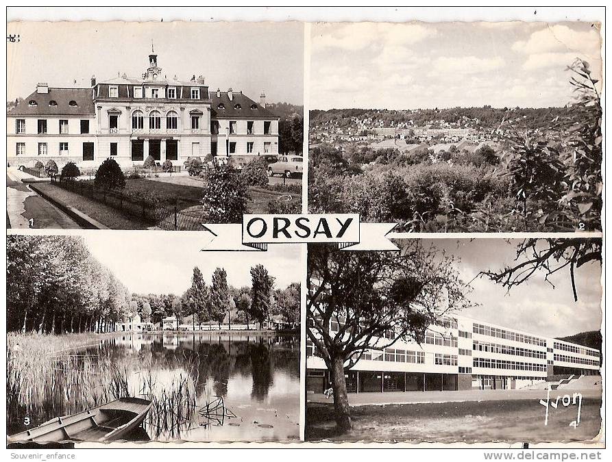 CP Orsay  Multivues Multi Vues Mairie Lycée Corot Coreaux  Lac Essonne - Orsay