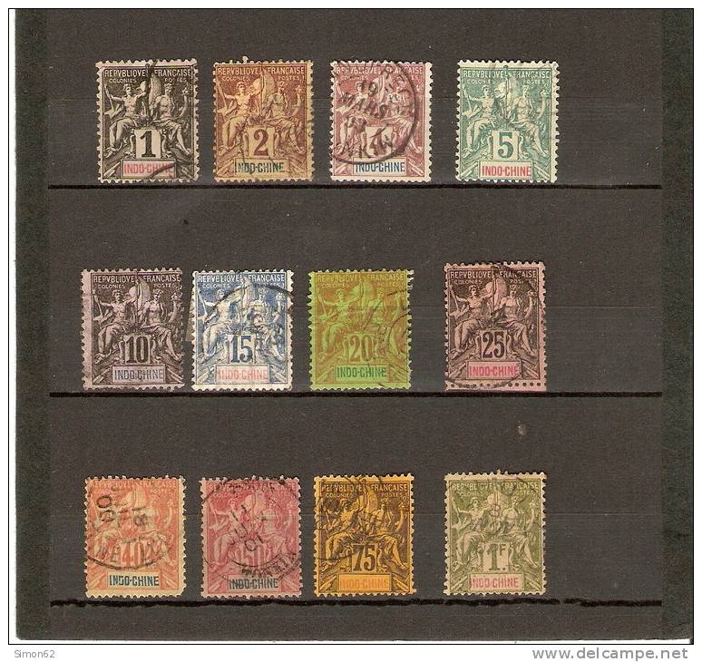 INDOCHINE N 3/15  Neuf Sauf Le N 11 Oblitéré - Unused Stamps