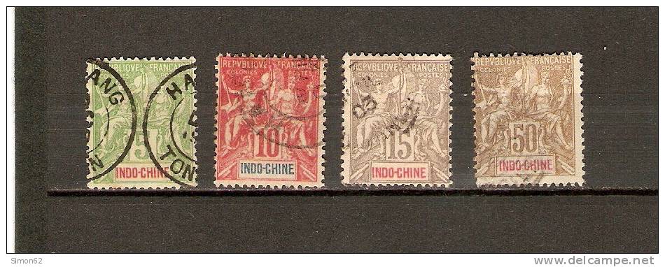 INDOCHINE N 17/21 Neuf  Sauf Le N 20 Oblitéré - Unused Stamps