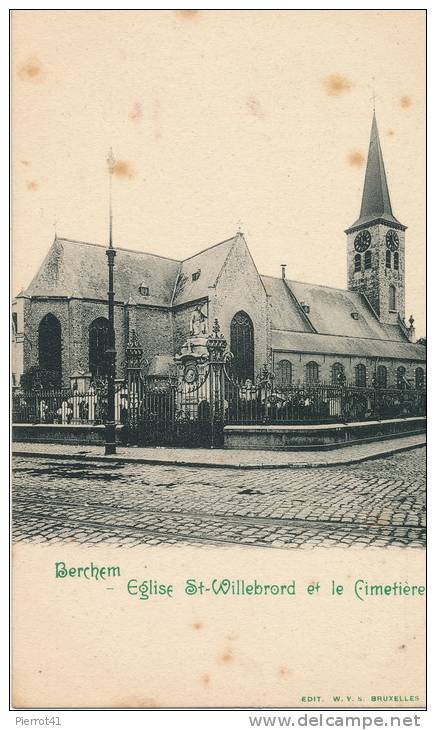 BELGIQUE - BERCHEM - Eglise St Willebrord Et Le Cimetière - Autres & Non Classés