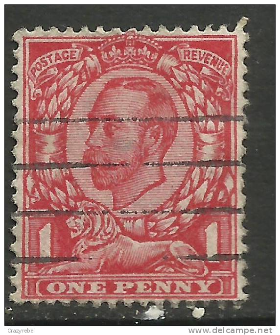 GB 1912 KGV 1d RED USED STAMP WMK 49 (G351 ) - Oblitérés