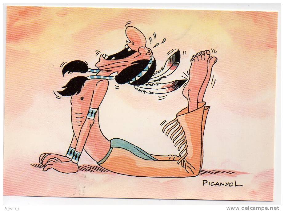 Ref 34 Cpsm Espagne Pycanyol Humour Sur Le Yoga Ioga - Un Indien - Autres & Non Classés