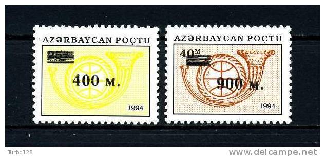 AZERBAIDJAN 1996 N° 250/251 **  Neufs Ier Choix. TTB.  Cote: 4 &euro;  (Cor  De Postillon. Musique, Music) - Azerbaiján