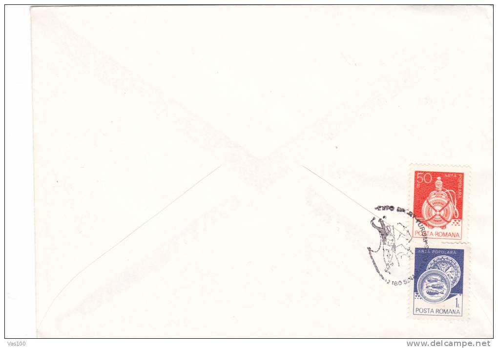 Romania Climbing Escalade Mountain SPECIAL COVER 1986 OBLITERATION CONCORDANTE SINAIA. - Escalada