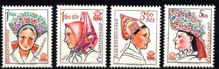 CS 1977 Mi 2387-90 Yt 2223-2226 **, Folklore - Unused Stamps