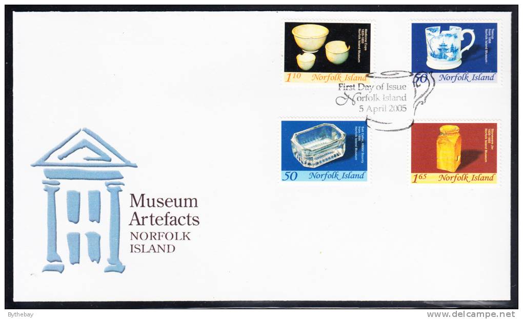 Norfolk Island Scott #841-844 FDC Set Of 4 Museum Artefacts - Ile Norfolk