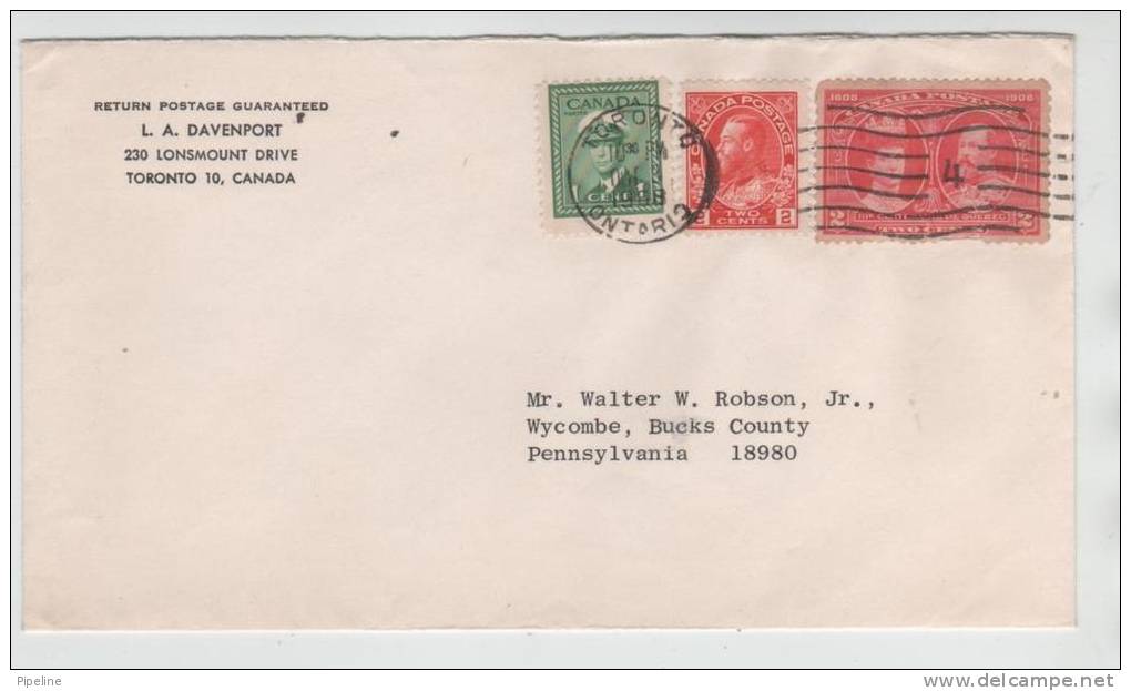 Canada Cover Sent To USA Toronto Ontario 3-6-1968 ?? - Lettres & Documents