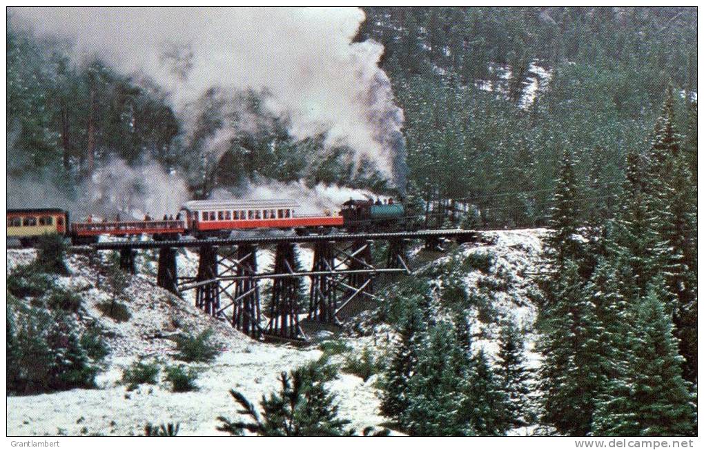 Black Hills Central Railraod Railroad No. 104 In The Black Hills Of S. Dakota- Mary Jane's Railroad Spec. Inc. Unused - Trains