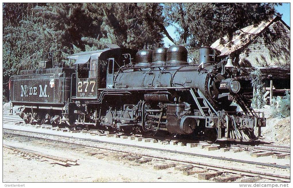 Ferrocarriles Nacionales De Mexico No 277, Built 1921 Viewed At Ozumba, 1963 - Mary Jane's Railroad Spec. Inc. Unused - Trains