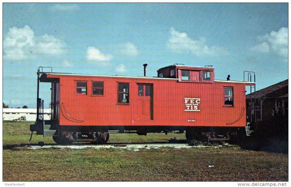 FEC Caboose No 715 On Display At Florida Pioneer Museum- Mary Jane's Railroad Spec. Inc. Unused - Trains