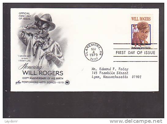 FDC Will Rogers - 1971-1980