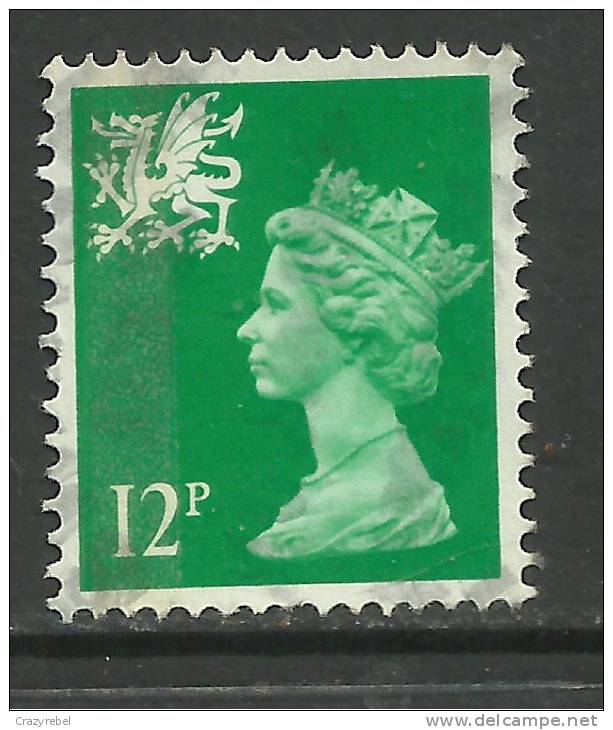 WALES GB 1986 12p BRIGHT EMERALD USED MACHIN STAMP SG W36.(H103 ) - Wales