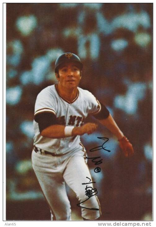 Yomiuri Giants Japan Nippon Professional Baseball League Team, Player Autograph C1970s/90s Postcard - Baseball