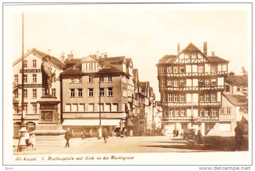 Alt-Kassel -  St. Martinsplatz, Nr. 73 In A Series Publ. By Bruno Hansmann, Real Photo / Echte Photographie, 1930´s. - Kassel