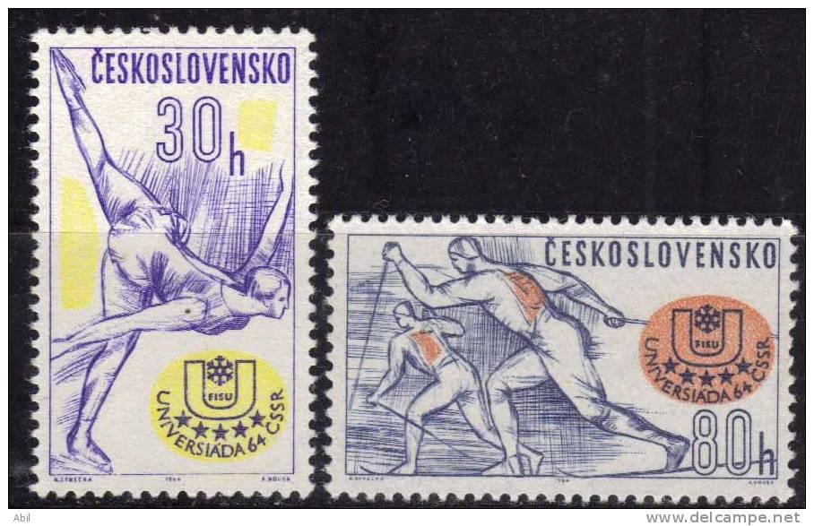 Tchécoslovaquie 1964 N°Y.T. ;  1318 Et 1319** - Neufs