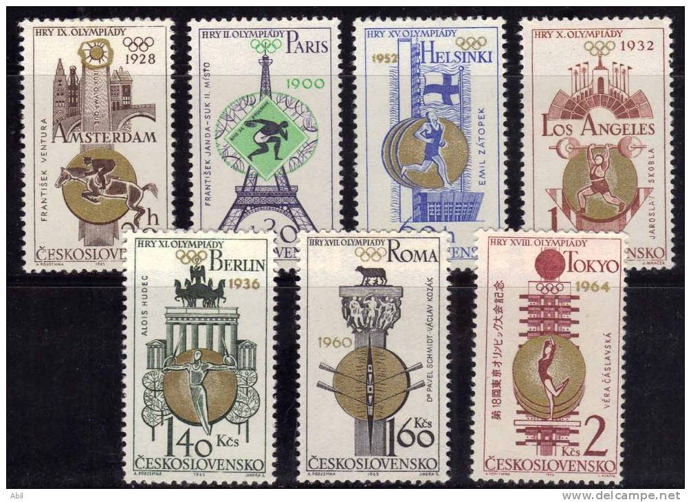 Tchécoslovaquie 1965 N°Y.T. ;  1388 à 1394** - Nuovi