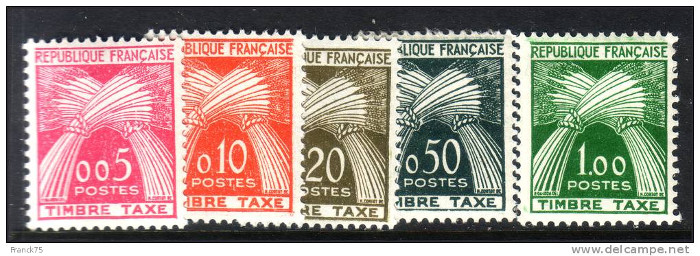 Taxe N° 90 à 94 Neufs ** Sans Charnières SUPERBES (Cote: 90€) - 1960-.... Mint/hinged