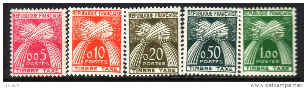 Taxe N° 90 à 94 Neufs ** Sans Charnières SUPERBES (Cote: 90€) - 1960-.... Mint/hinged