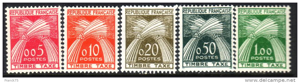 Taxe N° 90 à 94 Neufs ** Sans Charnières SUPERBES (Cote: 90€) - 1960-.... Neufs