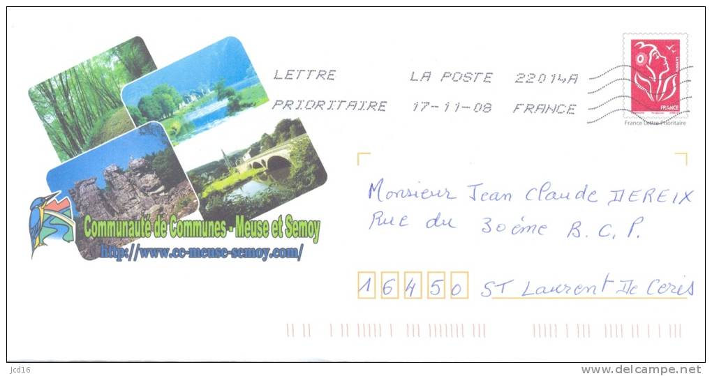 LETTRE PAP LAMOUCHE Communauté De Communes Meuse Et Semoy 07.11.2008 - Prêts-à-poster: Repiquages /Lamouche