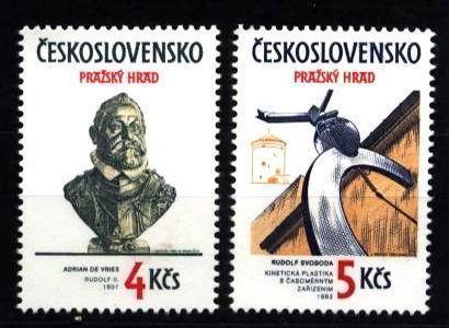 CS 1983 Mi 2721-2 ** Praguer Castle - Unused Stamps