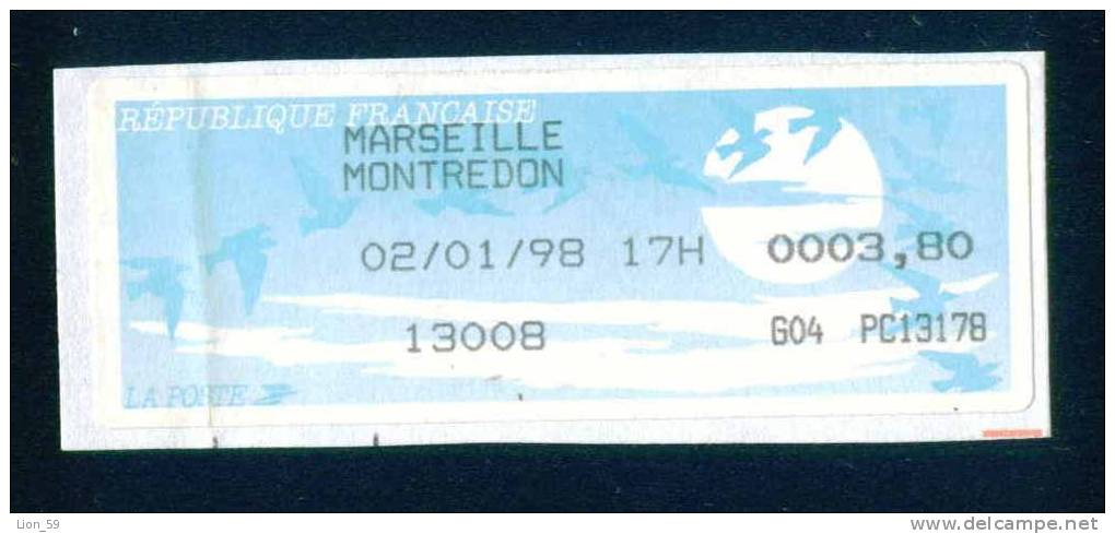 112126 / LSA / MARSEILLE MONTREDON 02.01.1998 / 3.80 Fr. / - France Frankreich Francia - Brieven En Documenten