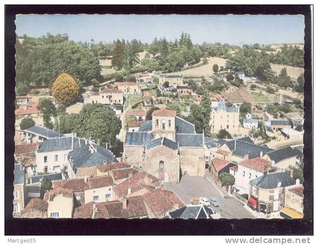 Pouzauges La Place De L'église édit.lapie N° 5k Aérienne - Pouzauges