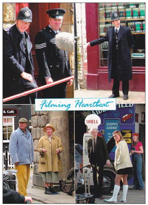 POST CARD OF FILMING HEARTBEAT,WHITBY,NOT POSTED.W. - Whitby