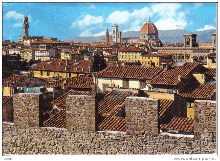 Italia-firenze Panorama-2/8/1971-used  Post Card In 1 Stamps - Faenza