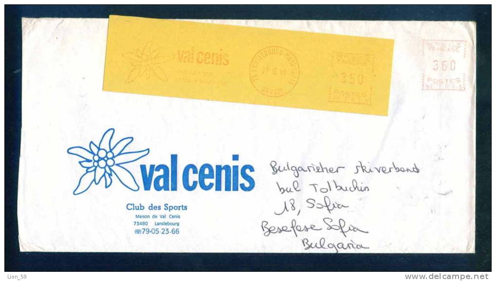 112163 / LSA / 13 LANSLEBOURG MONT CENIS 27.12.1989. SAVOIE - VAL CENIS CLUB DES SPORTS - France Frankreich - Brieven En Documenten