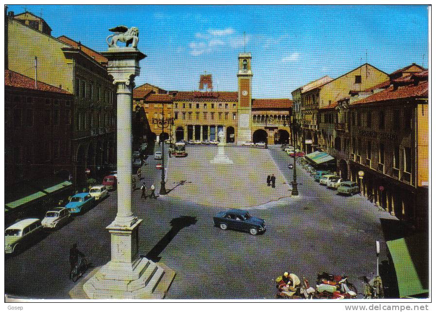 Italia-rovigo Piazza Vittorio Emanuele(16095)--(23/11/1984)-used Post Card+1 Stamps - Rovigo